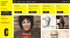 Desktop Screenshot of cambridgeliteraryfestival.com