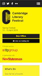 Mobile Screenshot of cambridgeliteraryfestival.com